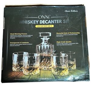Onni Whiskey Decanter Set NIB‎